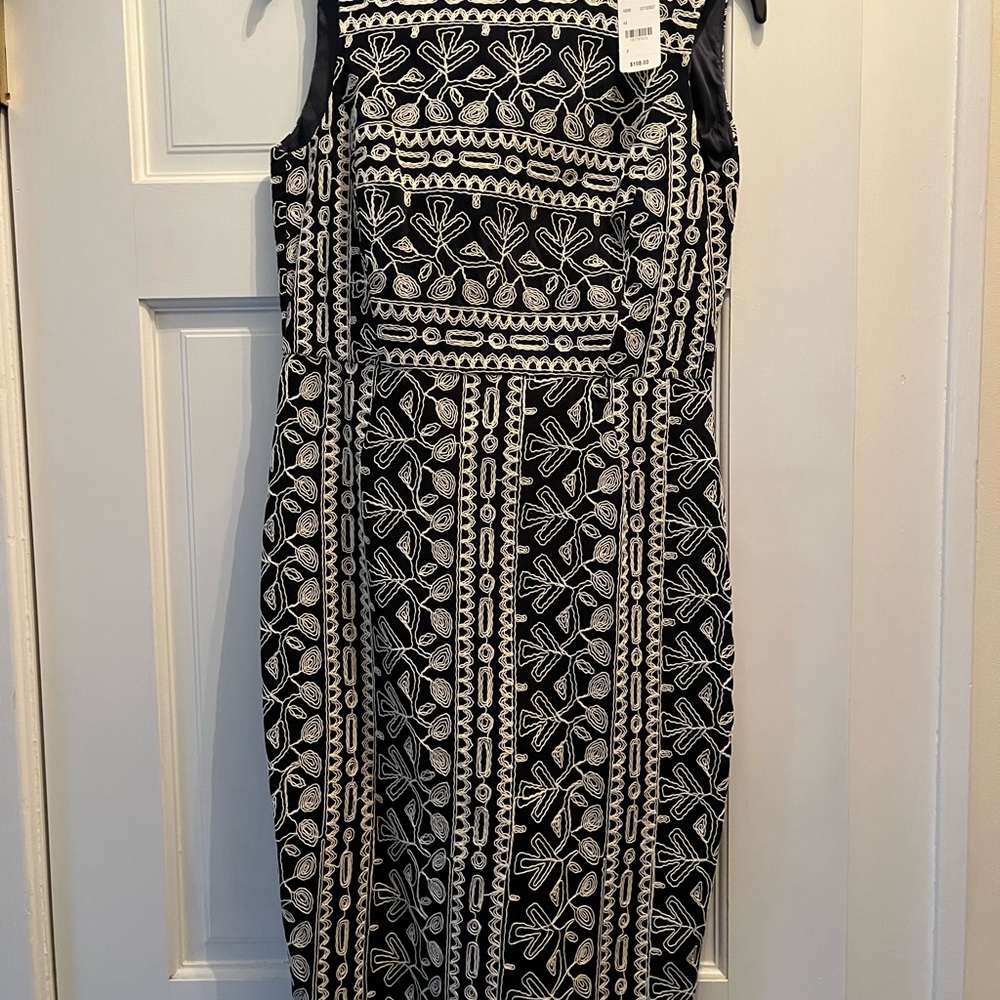 Brooks Brothers Navy and White Dress